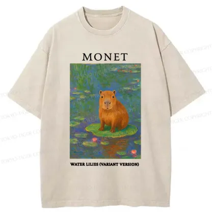 Tokyo-Tiger Monet's Capybara Washed T-Shirt