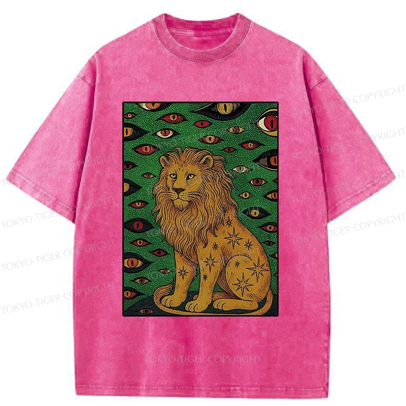 Tokyo-Tiger Mysterious Lion Washed T-Shirt