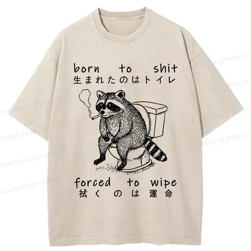 Tokyo-Tiger Decadent Raccoon Washed T-Shirt