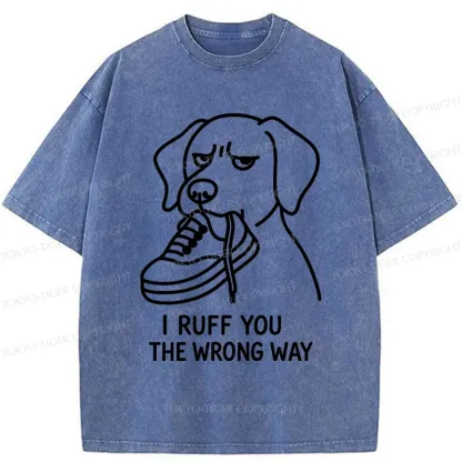 Tokyo-Tiger Dog's Accidental Mistake Washed T-Shirt