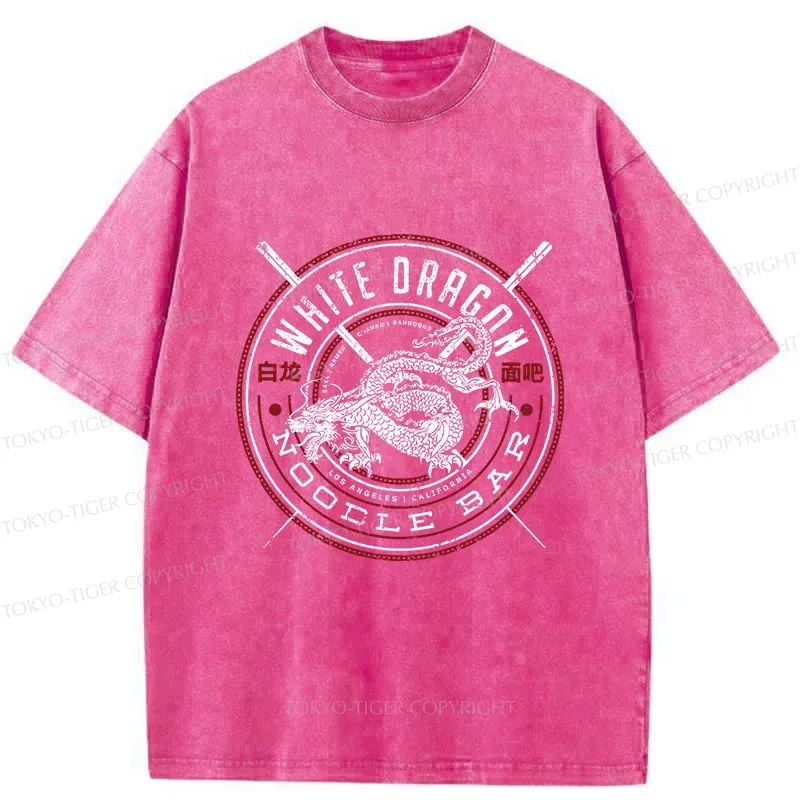 Tokyo-Tiger White Dragon Ramen Bar Washed T-Shirt