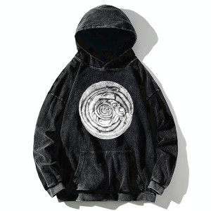 Image of Tokyo-Tiger Uzumaki Manga Horror Washed Hoodie