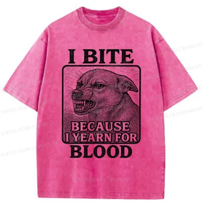 Tokyo-Tiger Angry Dog Washed T-Shirt