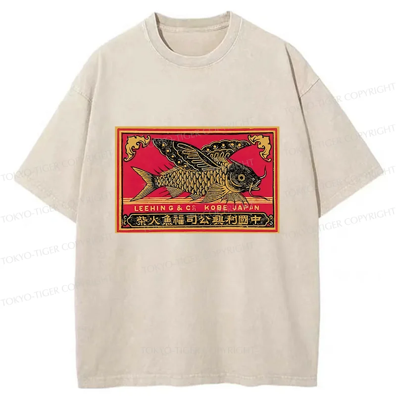 Tokyo-Tiger Flying Fish Washed T-Shirt