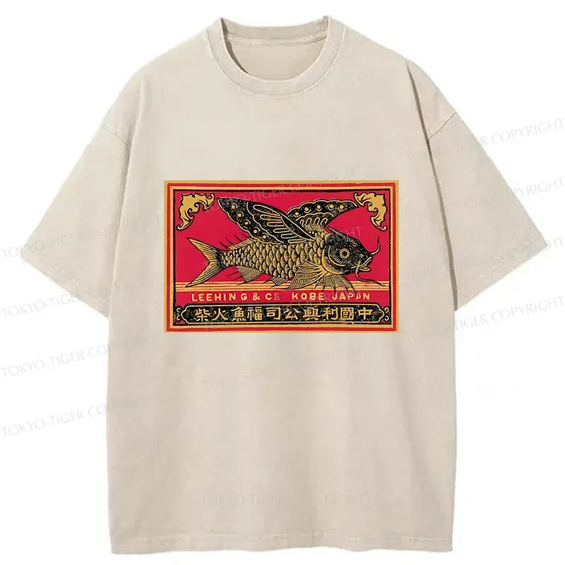 Tokyo-Tiger Flying Fish Washed T-Shirt
