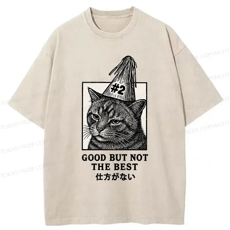 Tokyo-Tiger Second Place Cat Washed T-Shirt