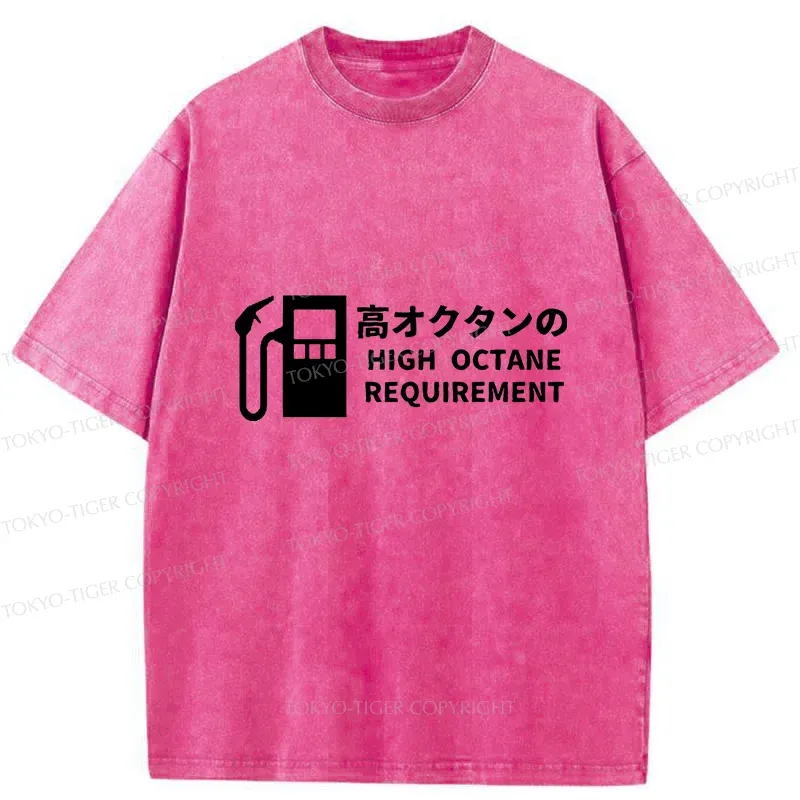 Tokyo-Tiger High Octane Requirement Washed T-Shirt