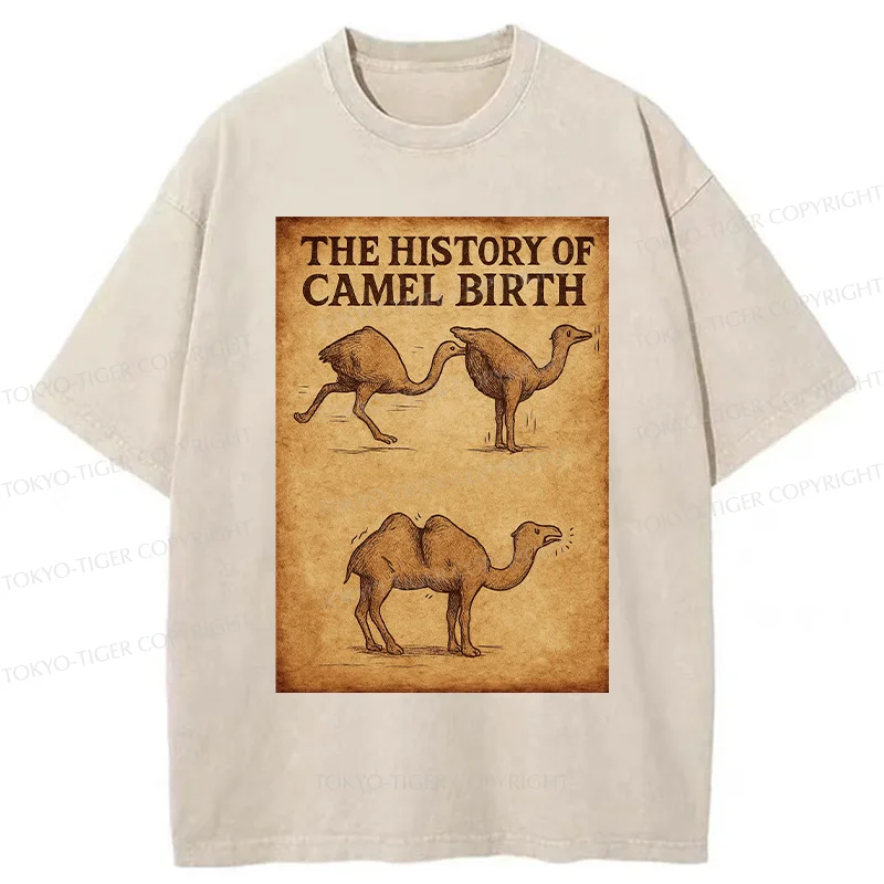 Tokyo-Tiger The History Of The Camel Washed T-Shirt