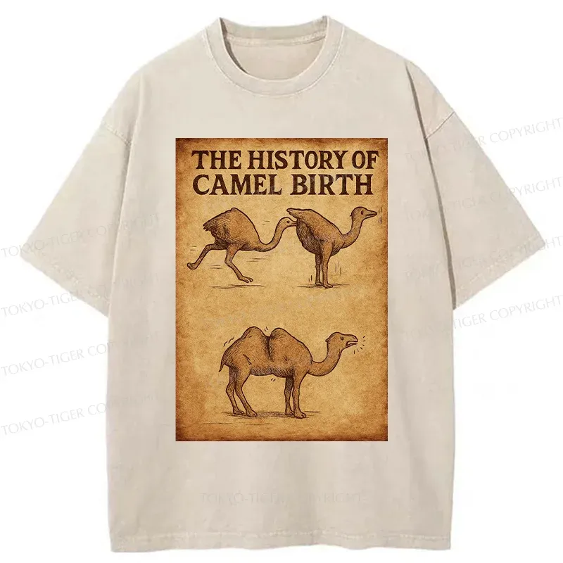 Tokyo-Tiger The History Of The Camel Washed T-Shirt