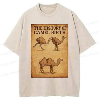 Tokyo-Tiger The History Of The Camel Washed T-Shirt