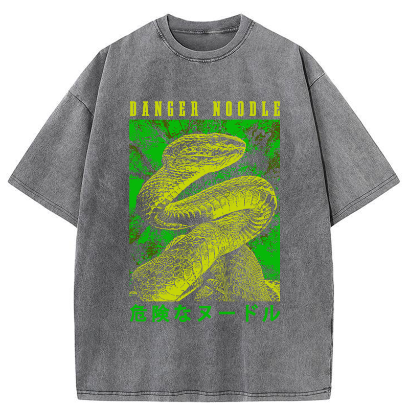 Tokyo-Tiger Dangerous Noodle Washed T-Shirt