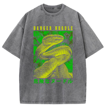 Tokyo-Tiger Dangerous Noodle Washed T-Shirt
