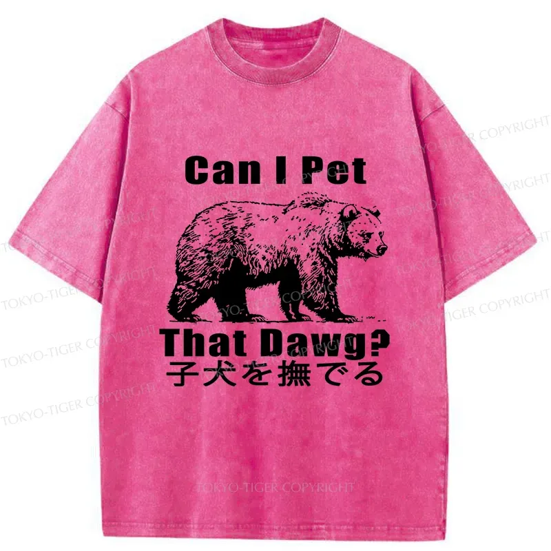 Tokyo-Tiger Pet The Bear Washed T-Shirt