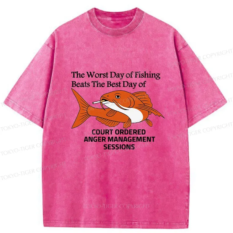 Tokyo-Tiger Funny Koi Joke Washed T-Shirt