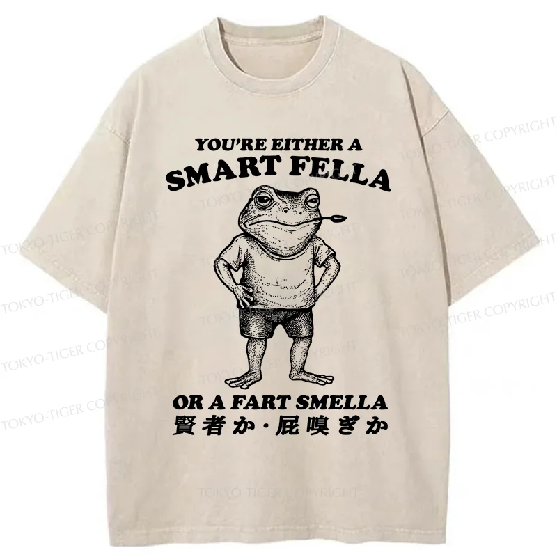 Tokyo-Tiger Farting Frog Washed T-Shirt