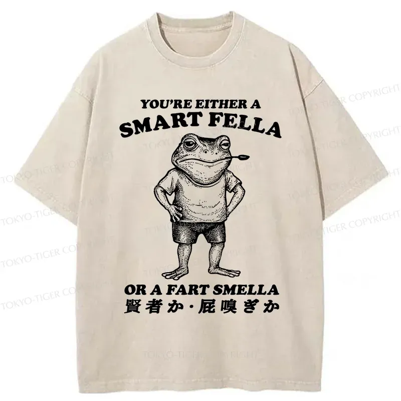 Tokyo-Tiger Farting Frog Washed T-Shirt
