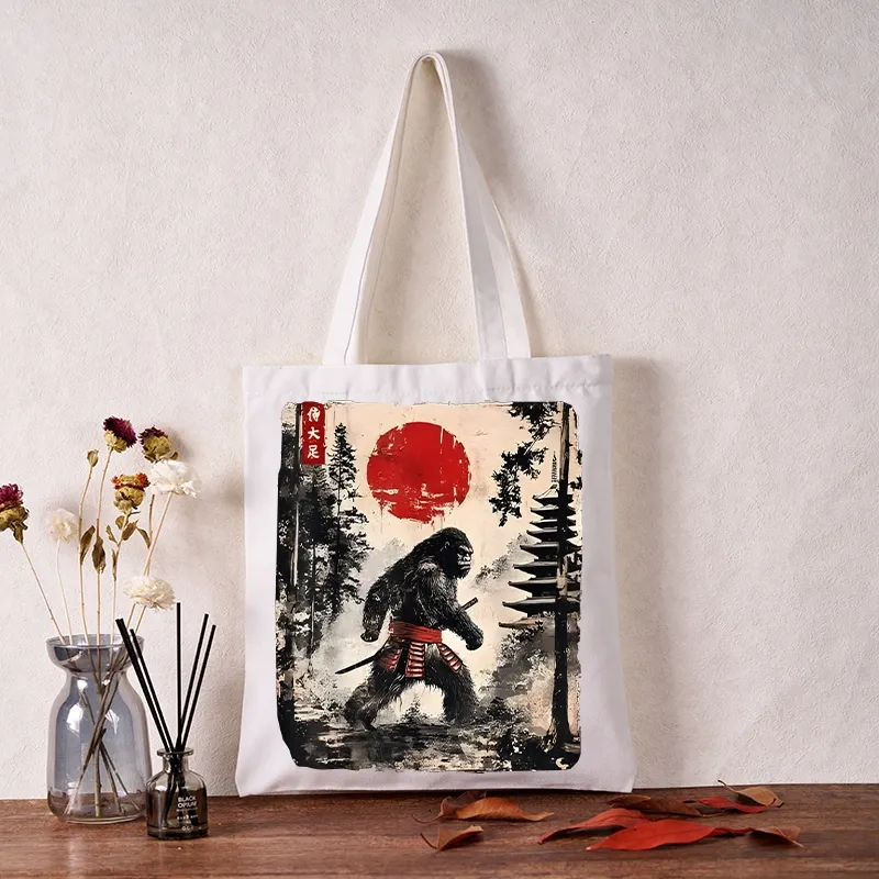 Tokyo-Tiger Japanese Samurai Bigfoot Tote Bag