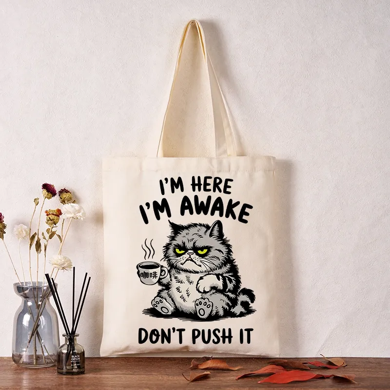 Tokyo-Tiger Tired Cat Tote Bag