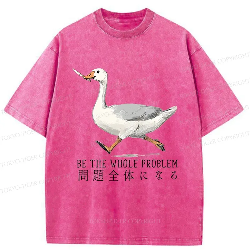 Tokyo-Tiger Running Stupid Goose Washed T-Shirt