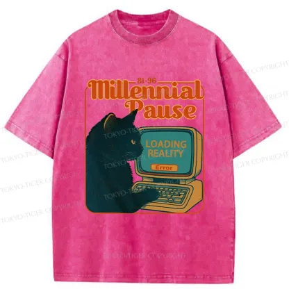 Tokyo-Tiger Millennial Pause Washed T-Shirt