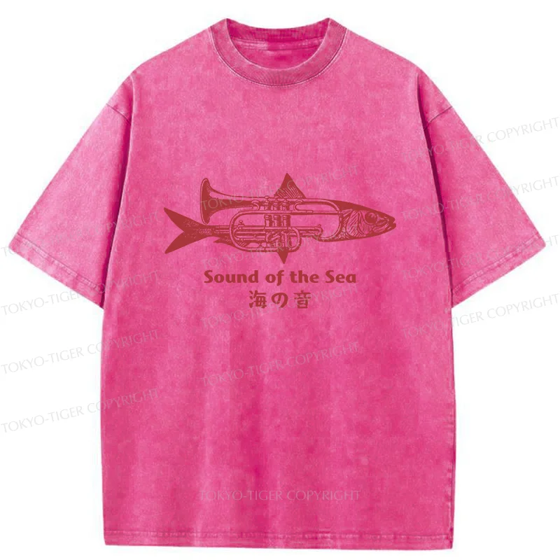 Tokyo-Tiger Sound Of The Sea Washed T-Shirt