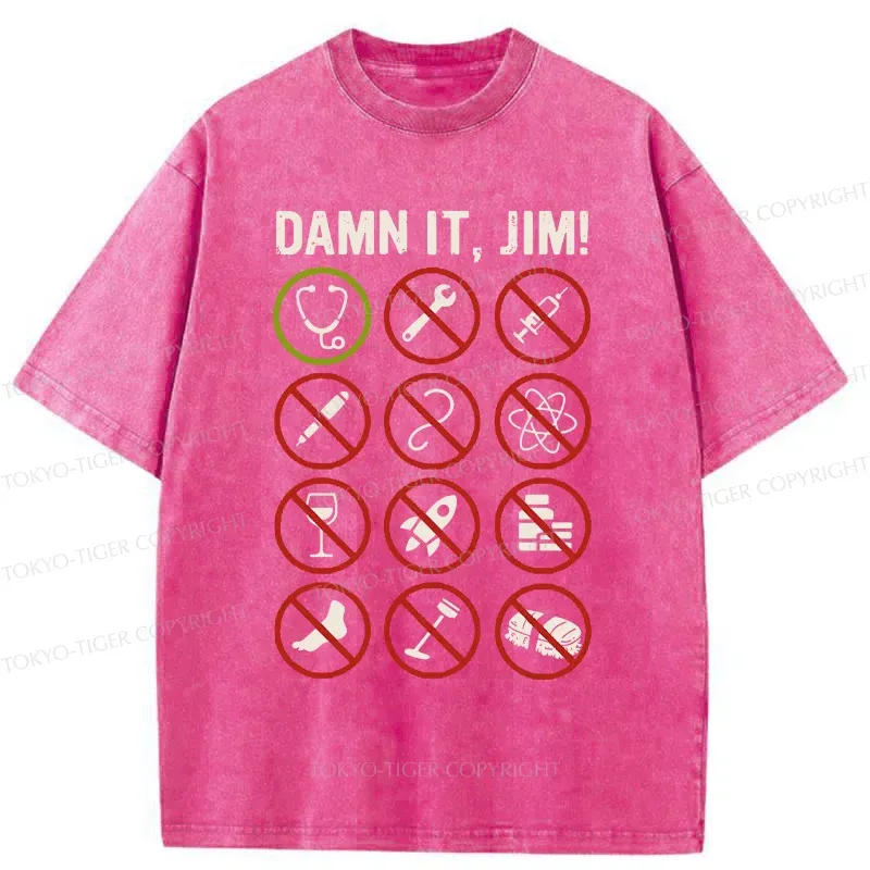 Tokyo-Tiger Doctors Only Washed T-Shirt