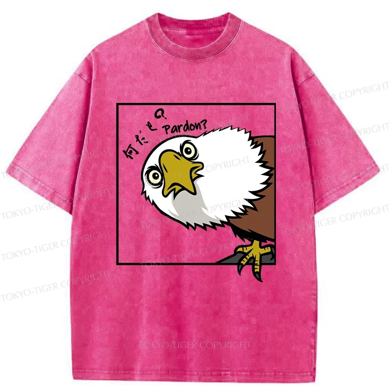 Tokyo-Tiger Curious Eagle Washed T-Shirt