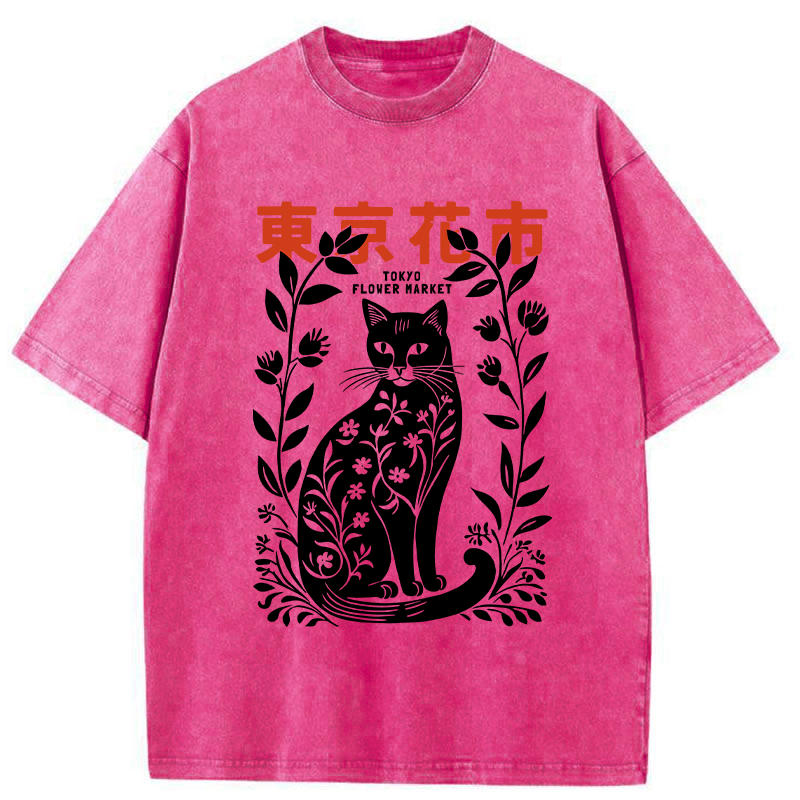 Tokyo-Tiger Tokyo Flower Market Washed T-Shirt