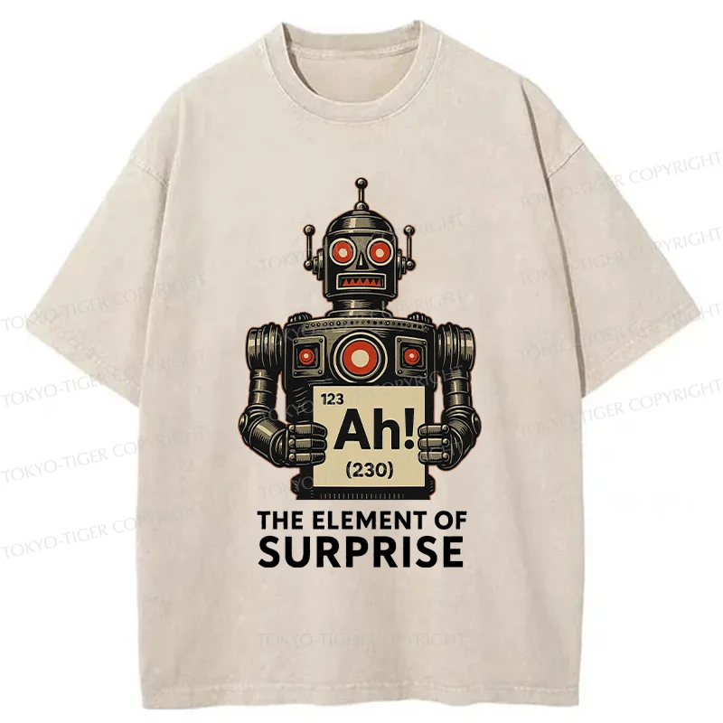 Tokyo-Tiger Machine Gets Surprised Washed T-Shirt