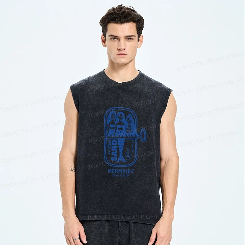 Tokyo-Tiger Mermaid Can Washed Tank