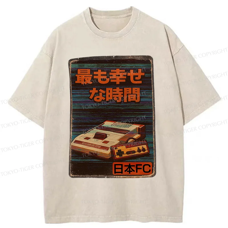 Tokyo-Tiger Vintage Japanese Items Washed T-Shirt
