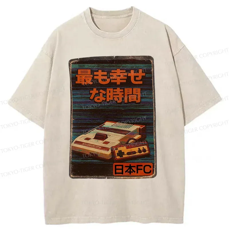 Tokyo-Tiger Vintage Japanese Items Washed T-Shirt