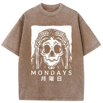 Tokyo-Tiger Painful Monday Washed T-Shirt