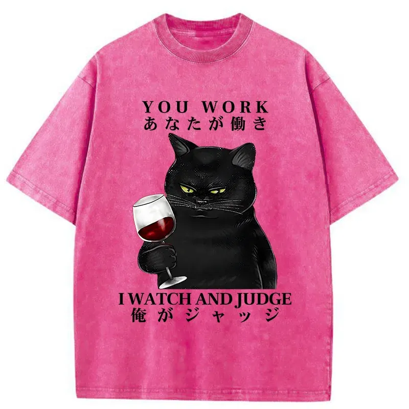 Tokyo-Tiger Cat Boss Japan Washed T-Shirt