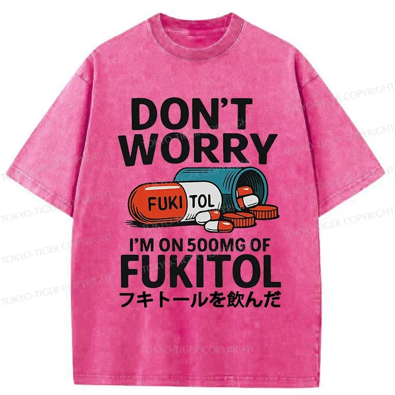 Tokyo-Tiger I'm Taking Sedatives Washed T-Shirt