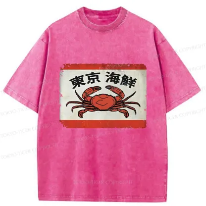 Tokyo-Tiger Tokyo Seafood Washed T-Shirt