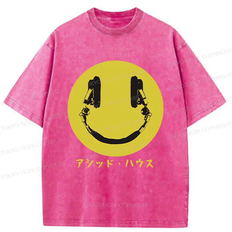 Tokyo-Tiger House Music Washed T-Shirt
