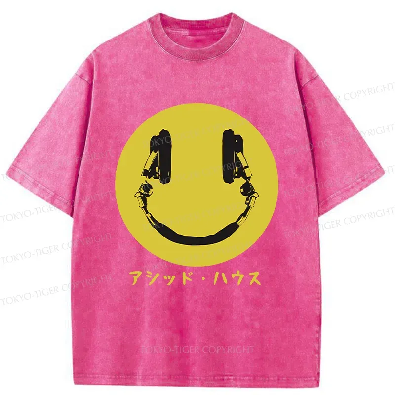 Tokyo-Tiger House Music Washed T-Shirt