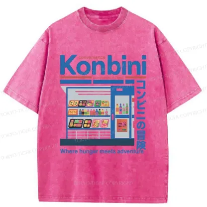 Tokyo-Tiger Japanese Convenience Store Washed T-Shirt
