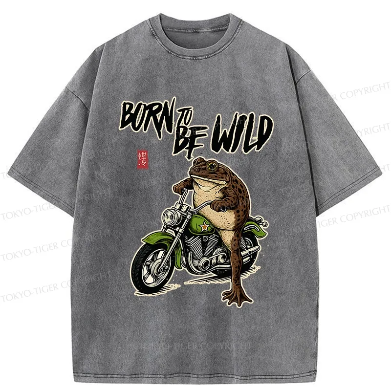Tokyo-Tiger Born To Be Wild Washed T-Shirt