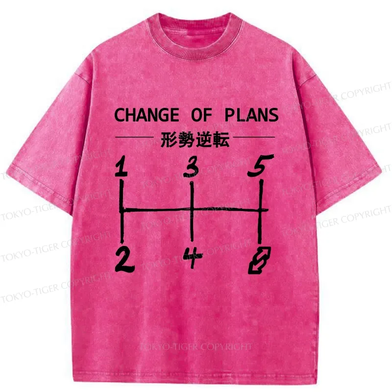 Tokyo-Tiger Change Of Plans Washed T-Shirt