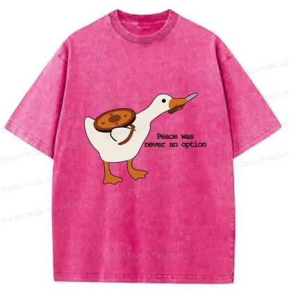 Tokyo-Tiger Peace Was Never An Option Washed T-Shirt