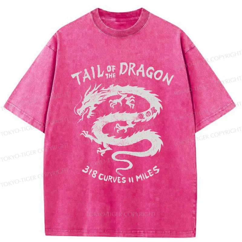 Tokyo-Tiger Tail Of The Dragon Washed T-Shirt