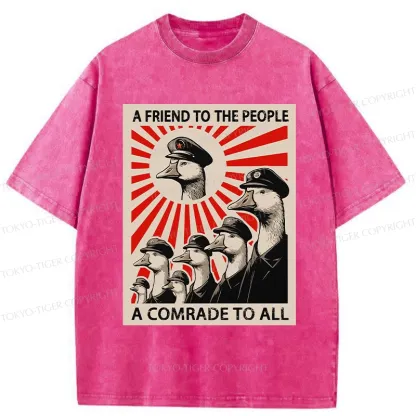 Tokyo-Tiger Comrade Goose Washed T-Shirt