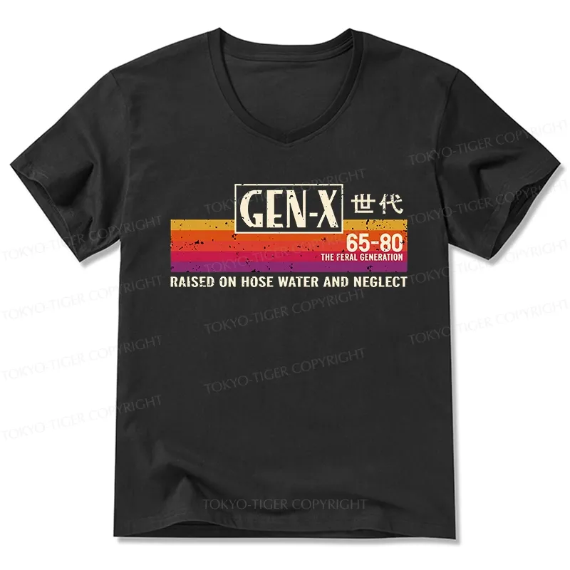 Tokyo-Tiger X Era Retro V-Neck Classic T-Shirt