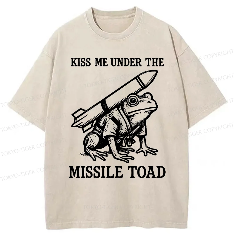 Tokyo-Tiger Missile Frog Washed T-Shirt