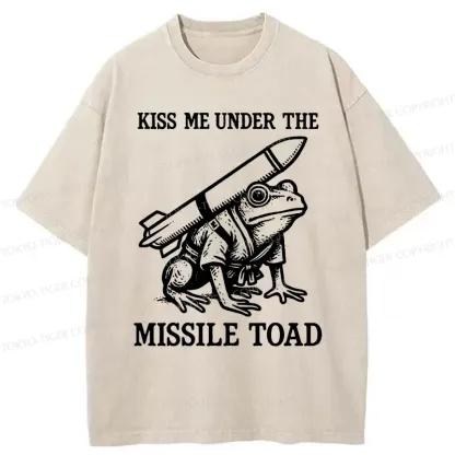 Tokyo-Tiger Missile Frog Washed T-Shirt