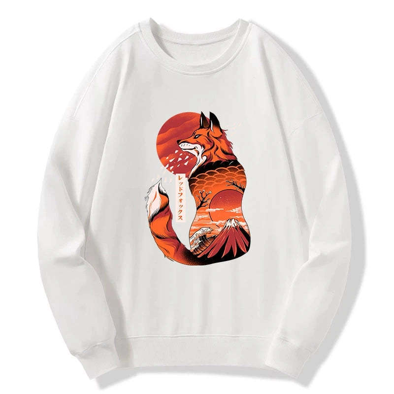 Tokyo-Tiger Japanese Fox KitsuneTattoo Sweatshirt Sale