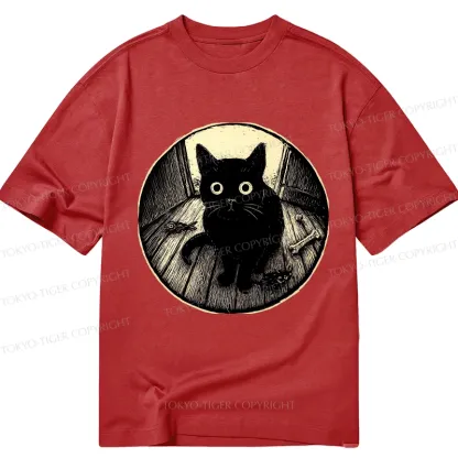 Tokyo-Tiger Waiting Black Cat Classic T-Shirt