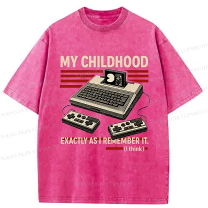 Tokyo-Tiger My Childhood Exactly As I Remember It Washed T-Shirt